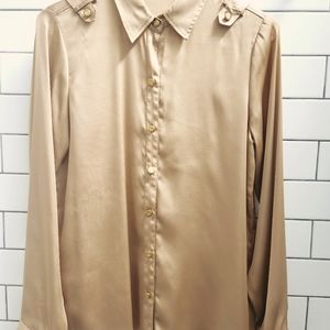 Outback Red, long sleeve blouse, Small